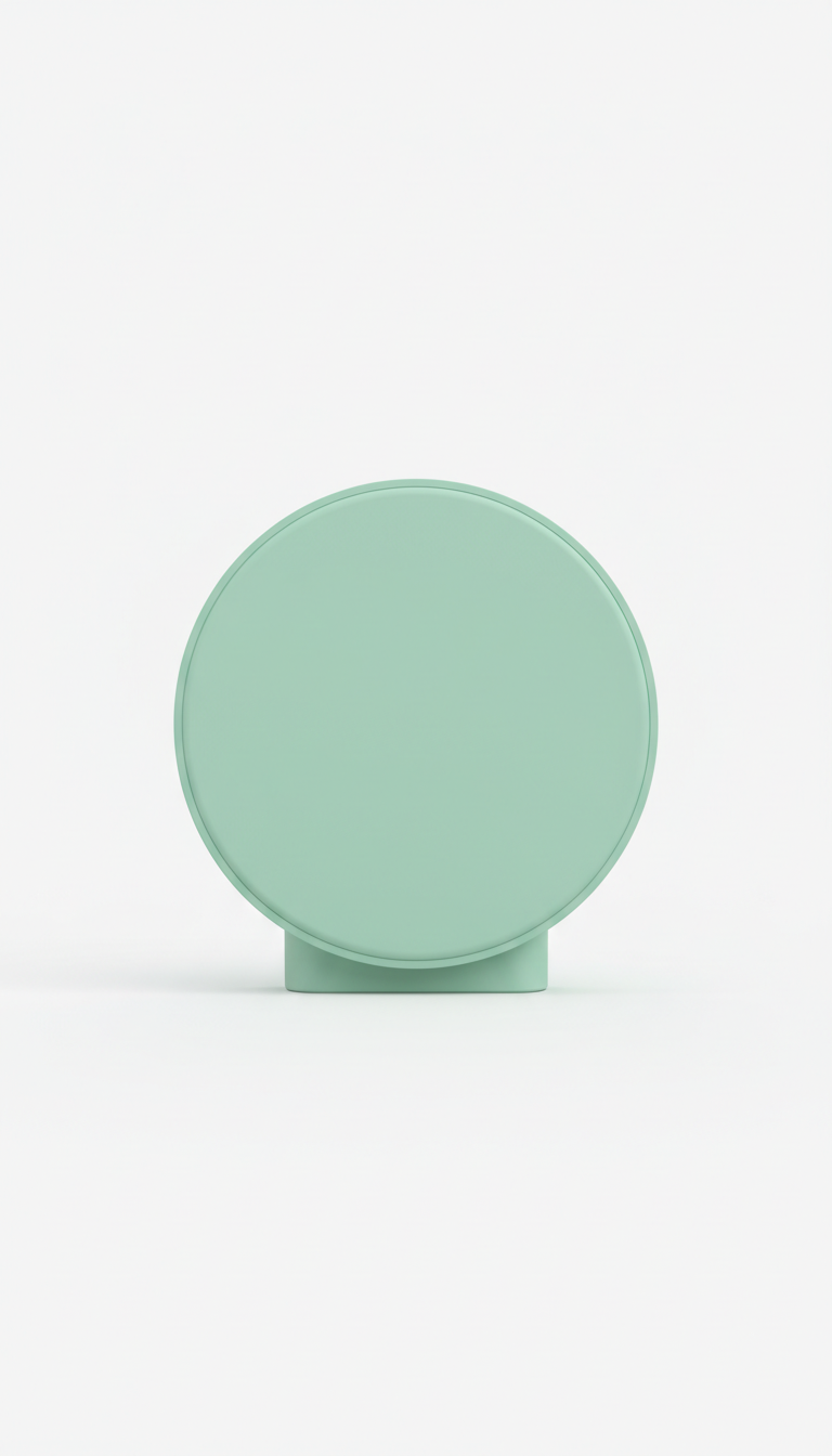 Wireless charging pad in mint green